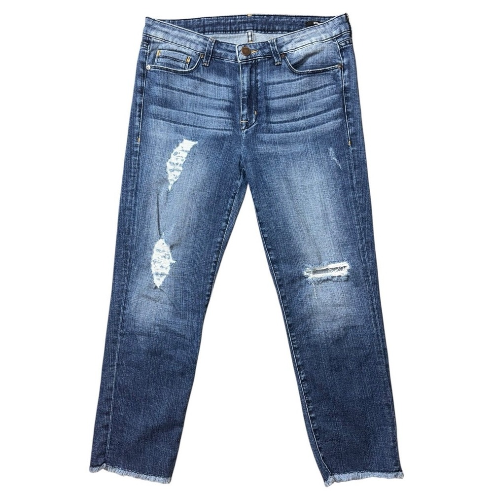 Parker Smith Relaxed‎ Straight Distressed Jeans size 10 (32x25) 600914 USA